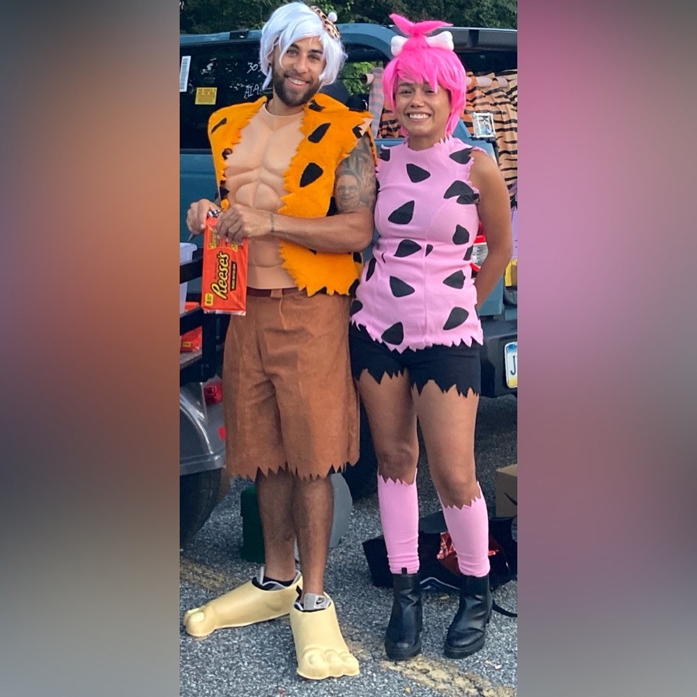 Bam bam and pebbles costume